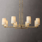 Wright Hammered Form Square Chandelier 48"