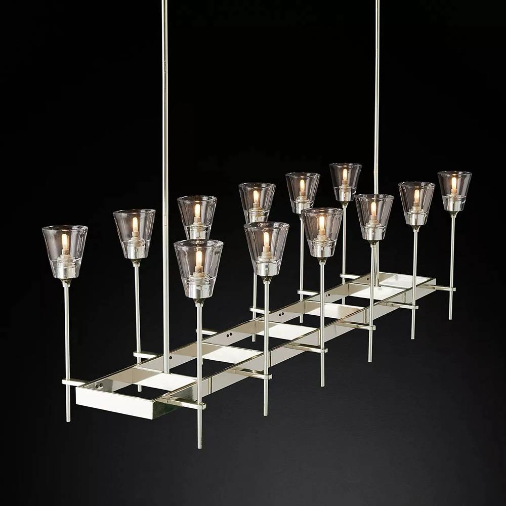 Torche Rectangular Chandelier 54"