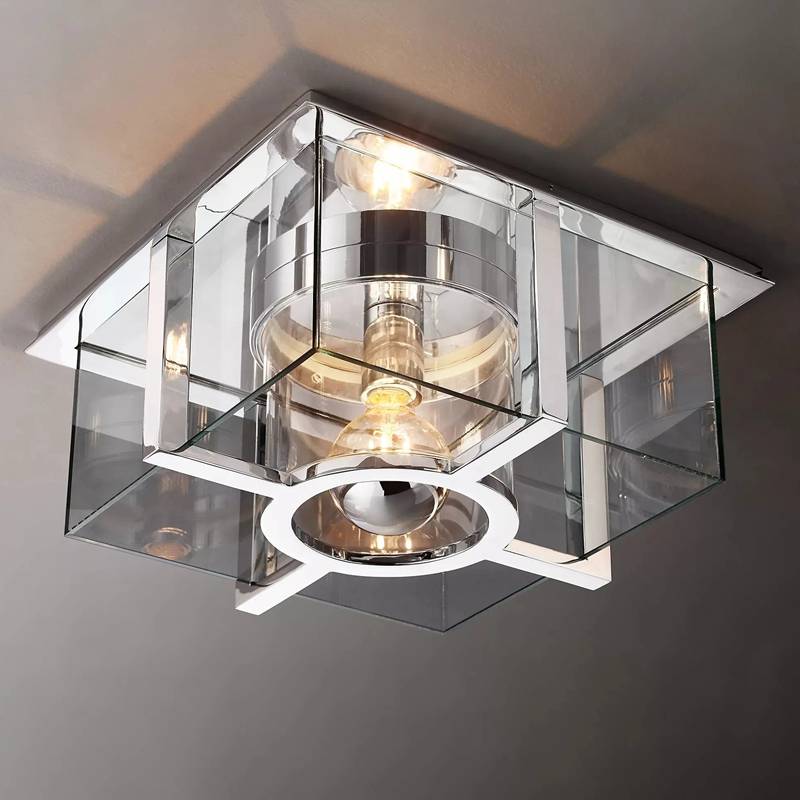Petrus Layered Inset Square Flush Mount