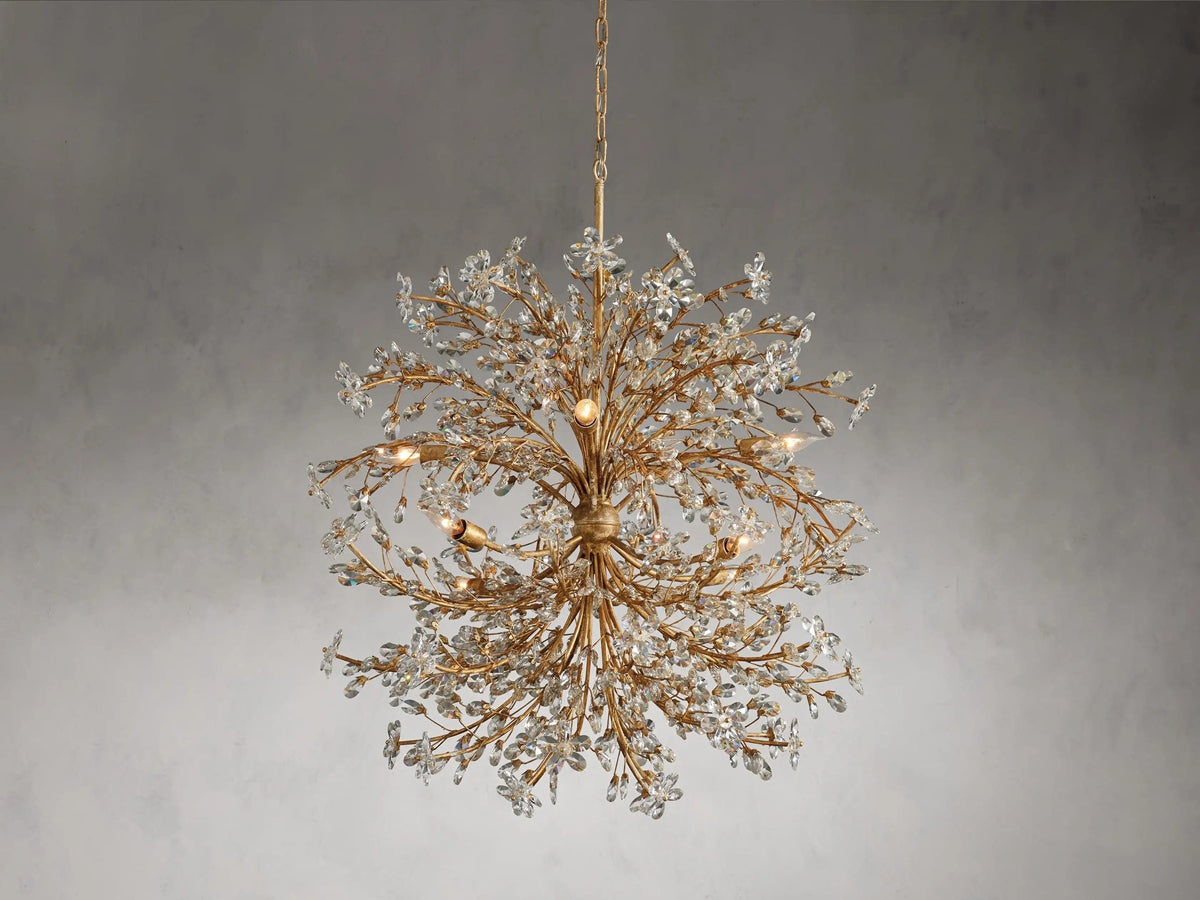 Fiore Garden Petal Twig Round Chandelier