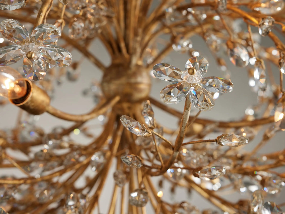 Fiore Garden Petal Twig Round Chandelier