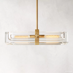 Savile Recessed Crystal Linear Chandelier 24"