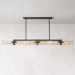Savile Recessed Crystal Linear Chandelier 72"