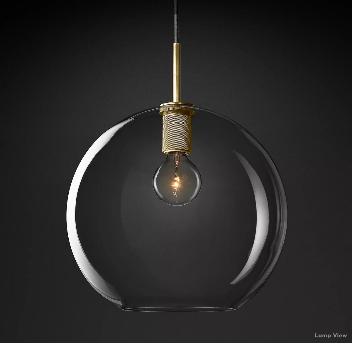 Utilitaire Globe Shade Pendant Light