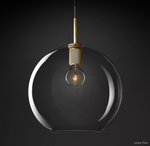 Utilitaire Globe Shade Pendant Light