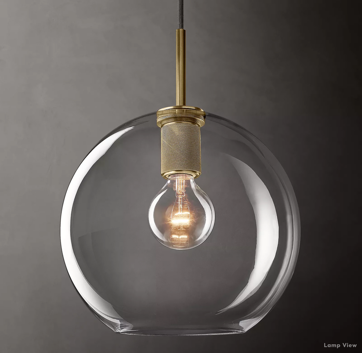Utilitaire Globe Shade Pendant Light