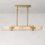 Savile Recessed Crystal Linear Chandelier 48"