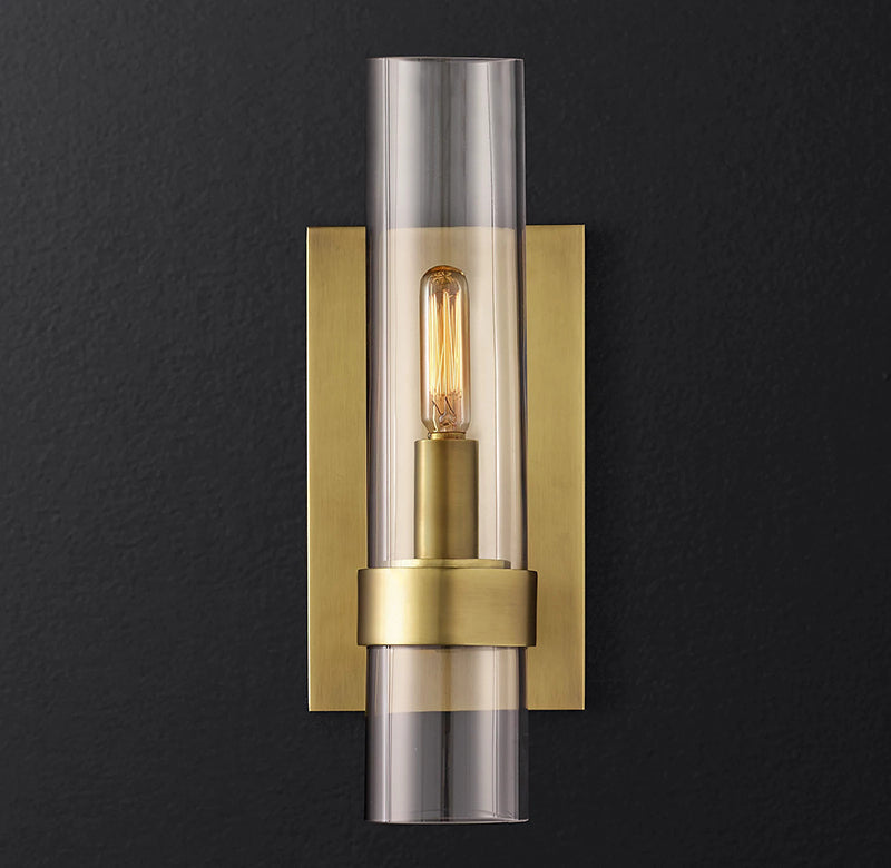 Ravelle Clear Glass Wall Sconce