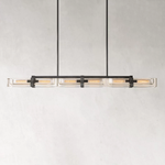 Savile Recessed Crystal Linear Chandelier 72"