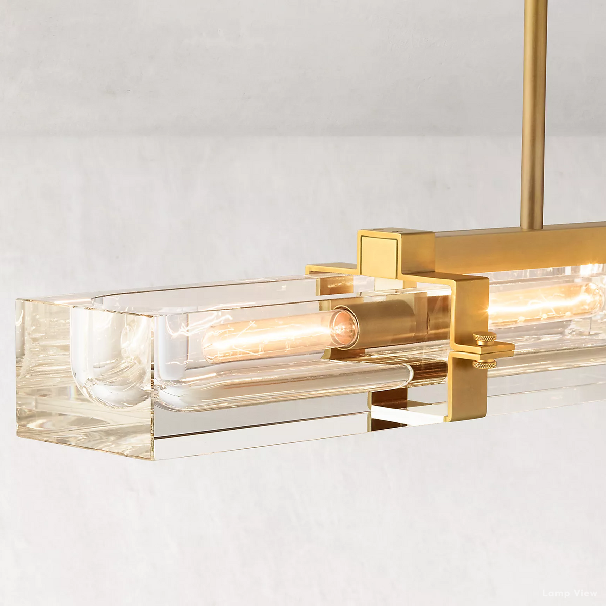 Savile Recessed Crystal Linear Chandelier 48"