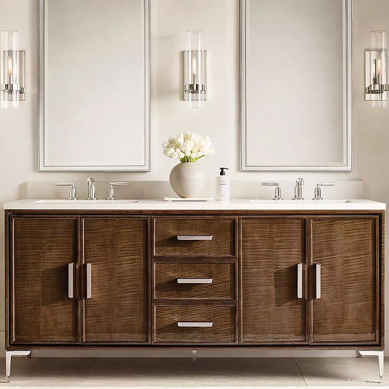 Ravelle Clear Glass Wall Sconce