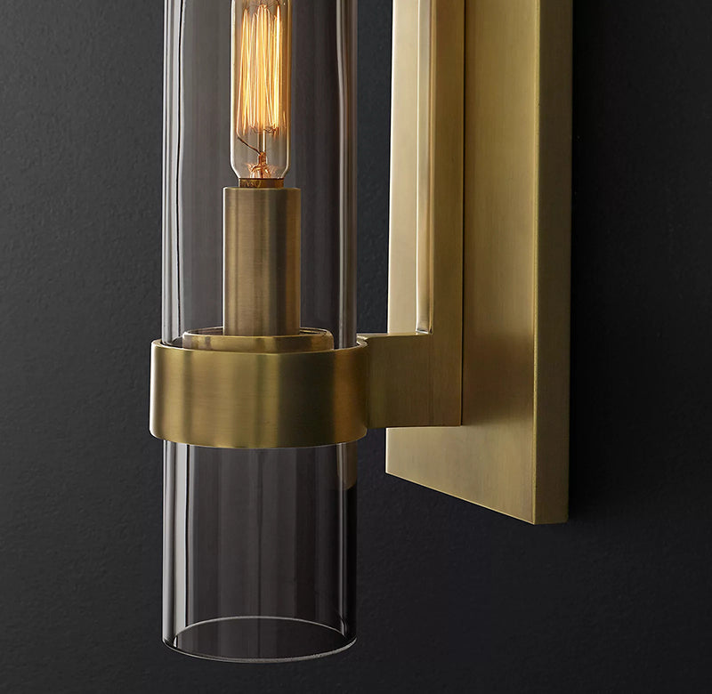 Ravelle Clear Glass Wall Sconce