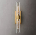 Ravelle Clear Glass Linear Wall Sconce