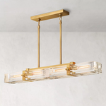 Savile Recessed Crystal Linear Chandelier 48"