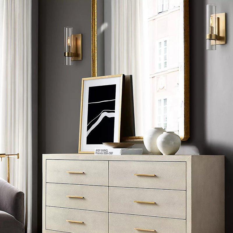Ravelle Clear Glass Double Wall Sconce
