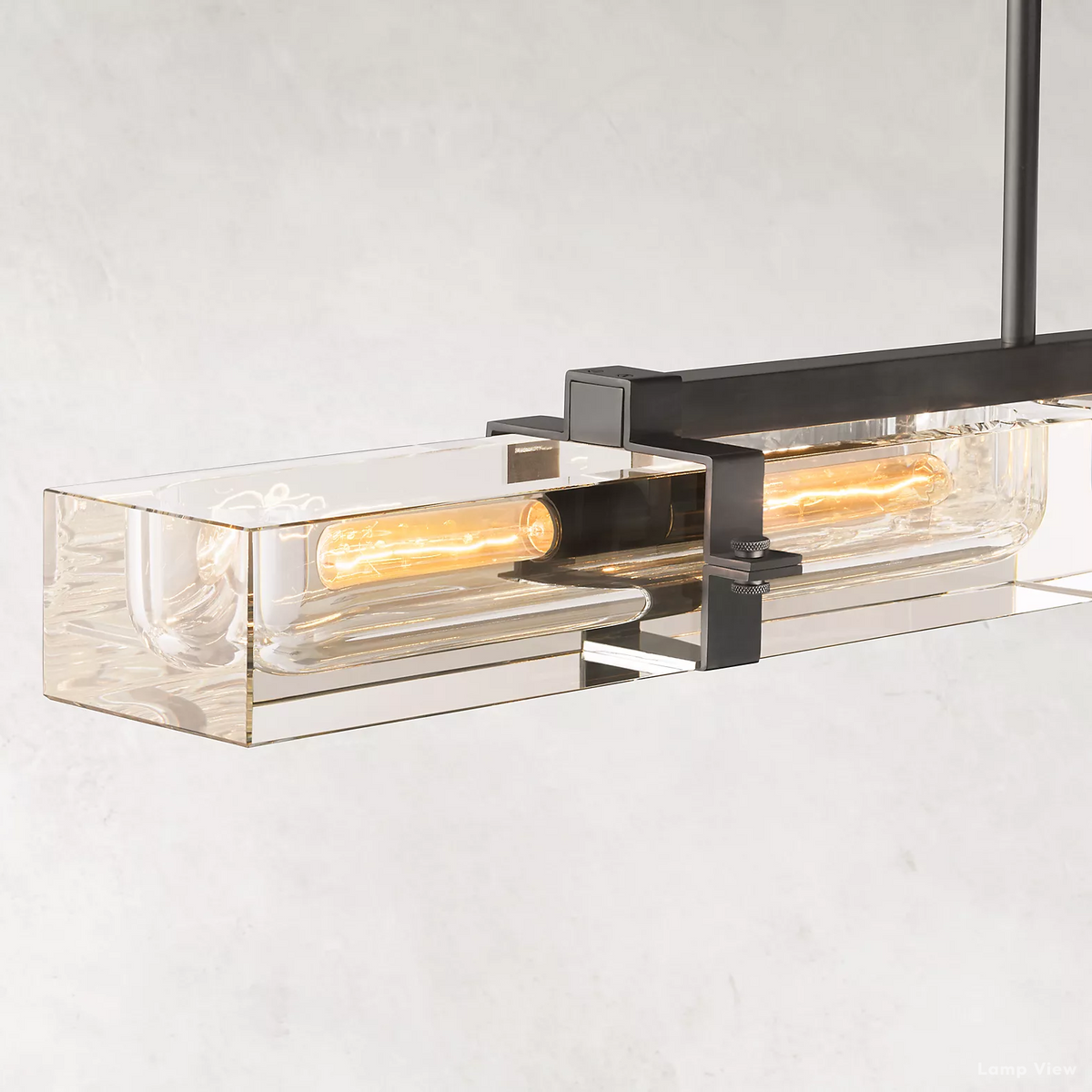 Savile Recessed Crystal Linear Chandelier 72"