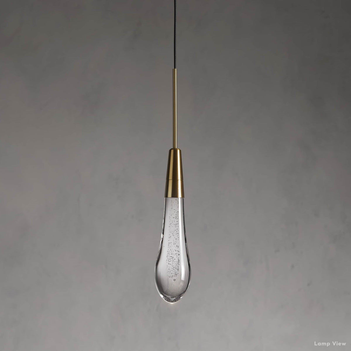 Soltaire Cascading Glass Single Pendant Light
