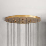 Soltaire Cascading Glass Round Chandelier
