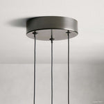 Soltaire Cascading Crystal 3-Light Round Pendant