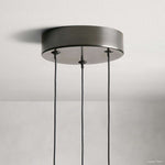 Soltaire Cascading Crystal 3-Light Round Pendant