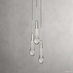 Soltaire Cascading Crystal 3-Light Round Pendant
