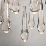 Soltaire Cascading Glass Round Chandelier