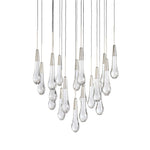 Soltaire Cascading Glass Round Chandelier