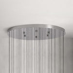 Soltaire Cascading Glass Round Chandelier