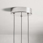 Soltaire Cascading Glass 3-Light Round Pendant