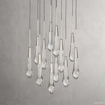 Soltaire Cascading Glass Round Chandelier