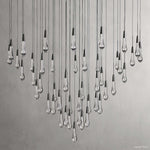 Soltaire Cascading Glass Round Chandelier