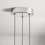 Soltaire Cascading Crystal 3-Light Round Pendant