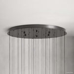 Soltaire Cascading Glass Round Chandelier