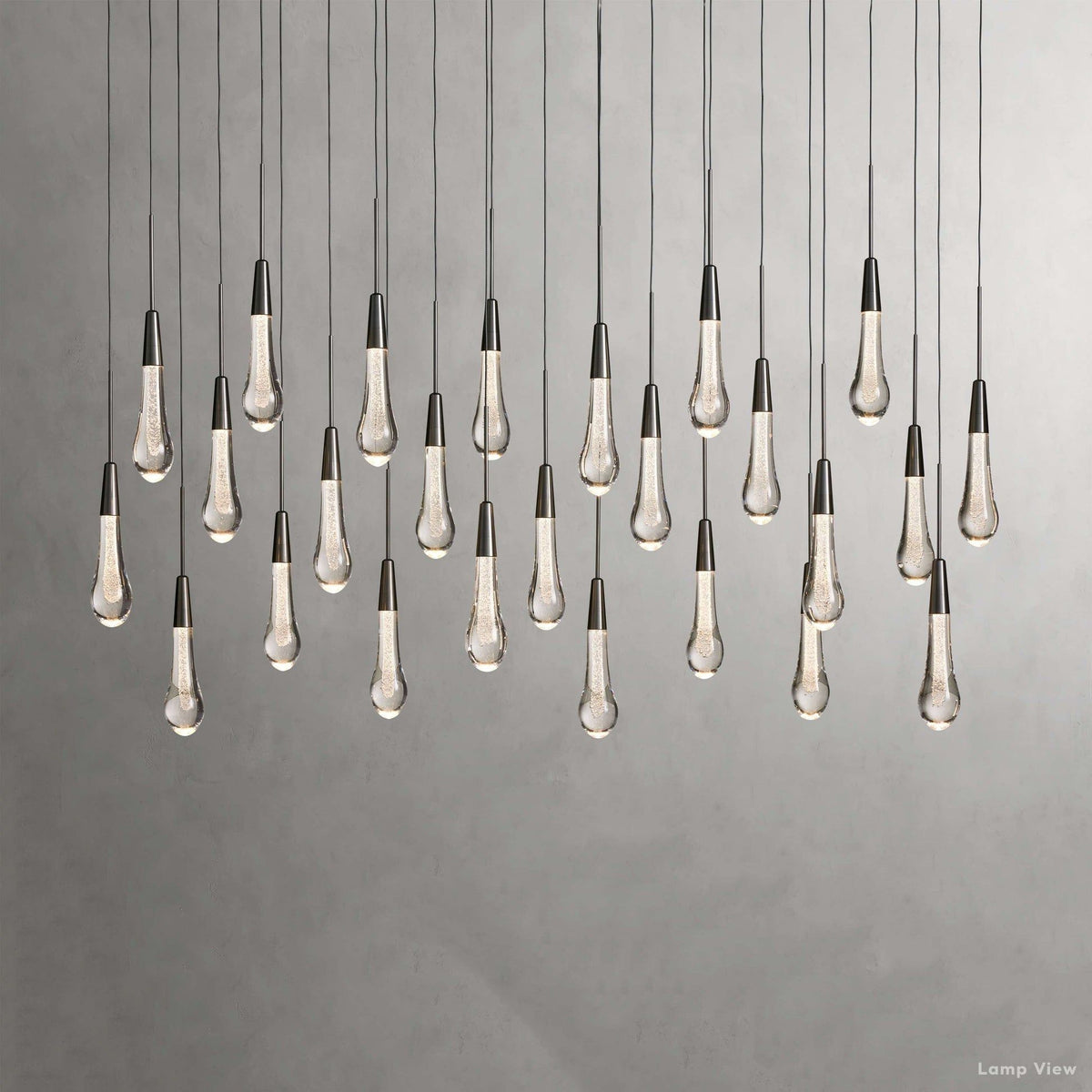 Soltaire Cascading Crystal Linear Chandelier