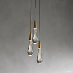 Soltaire Cascading Crystal 3-Light Round Pendant