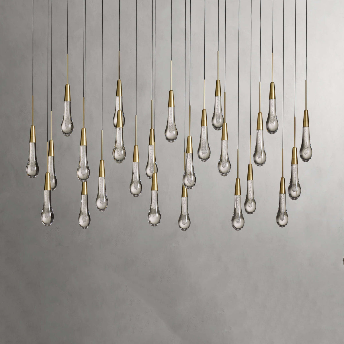Soltaire Cascading Crystal Linear Chandelier