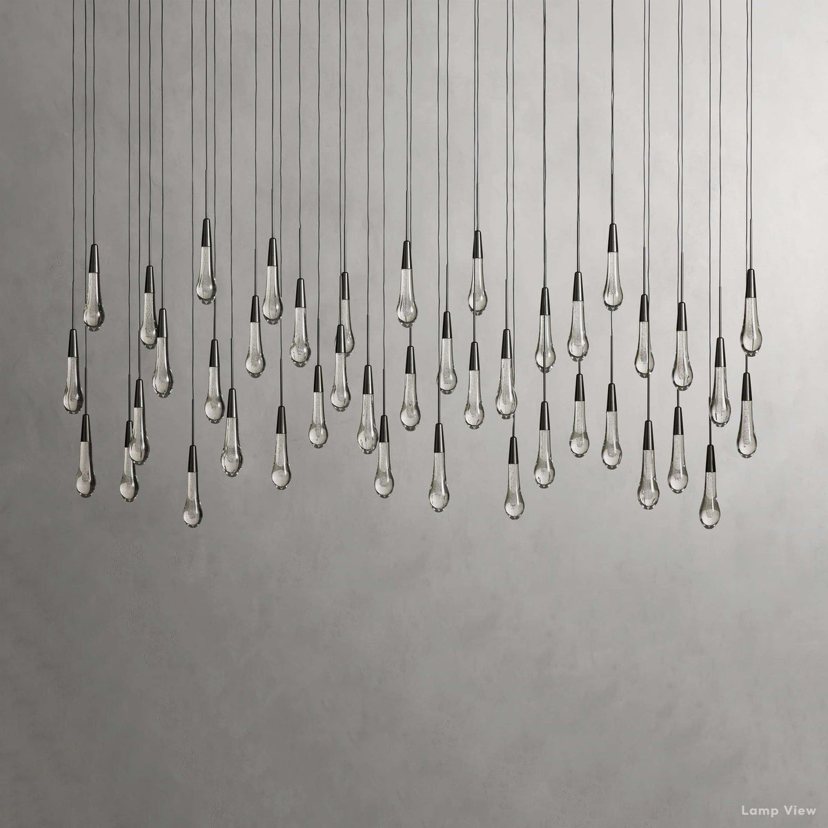 Soltaire Cascading Crystal Linear Chandelier