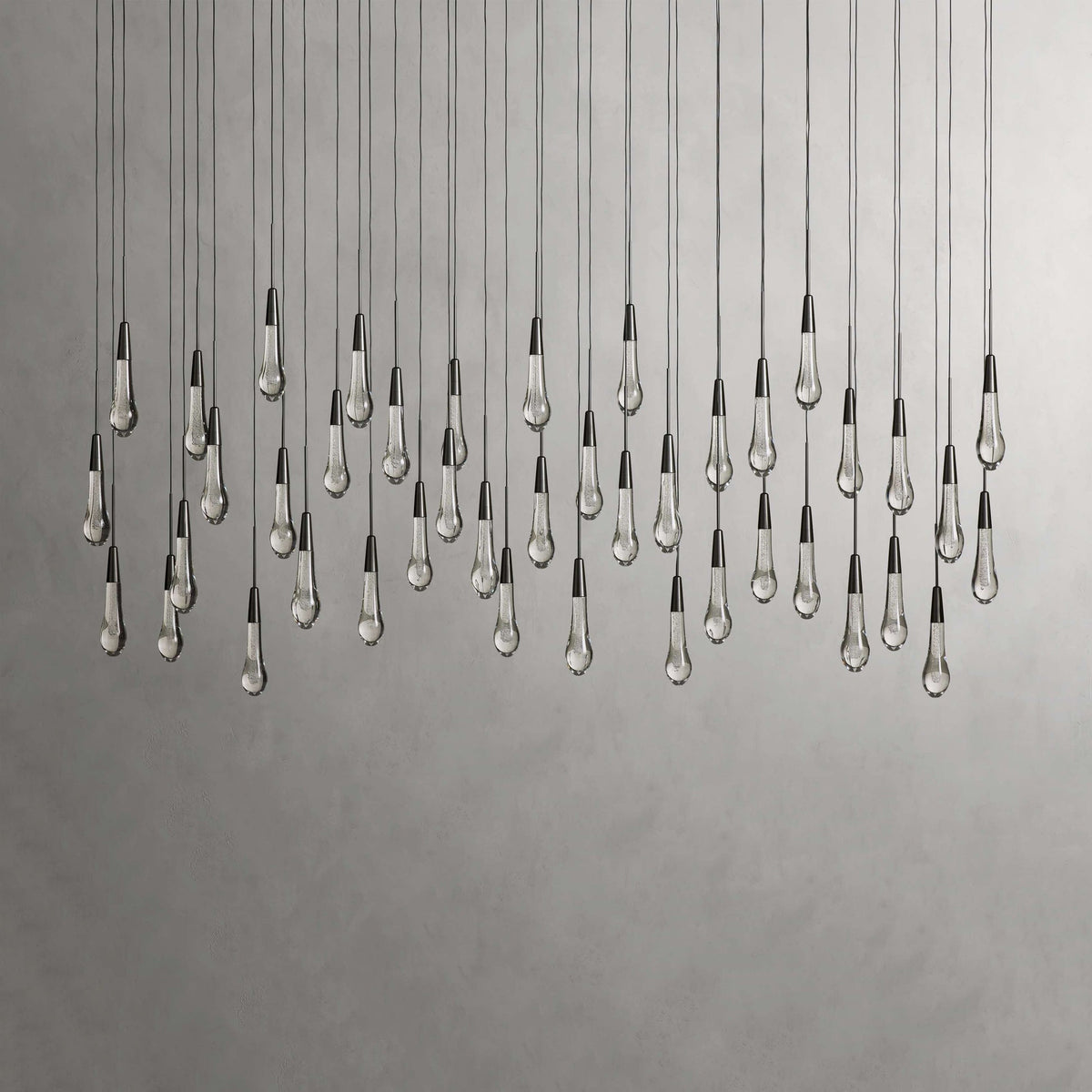 Soltaire Cascading Crystal Linear Chandelier