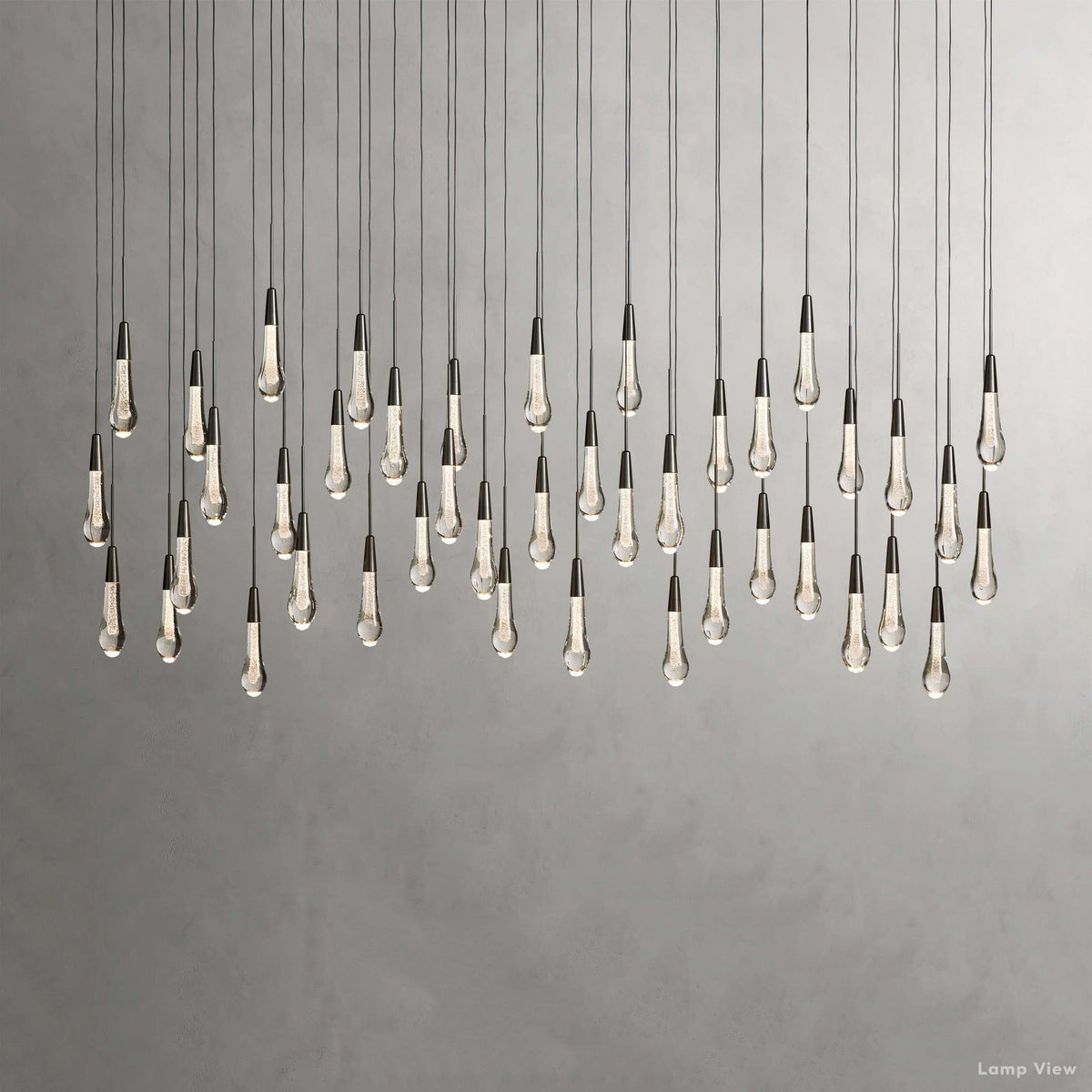 Soltaire Cascading Crystal Linear Chandelier
