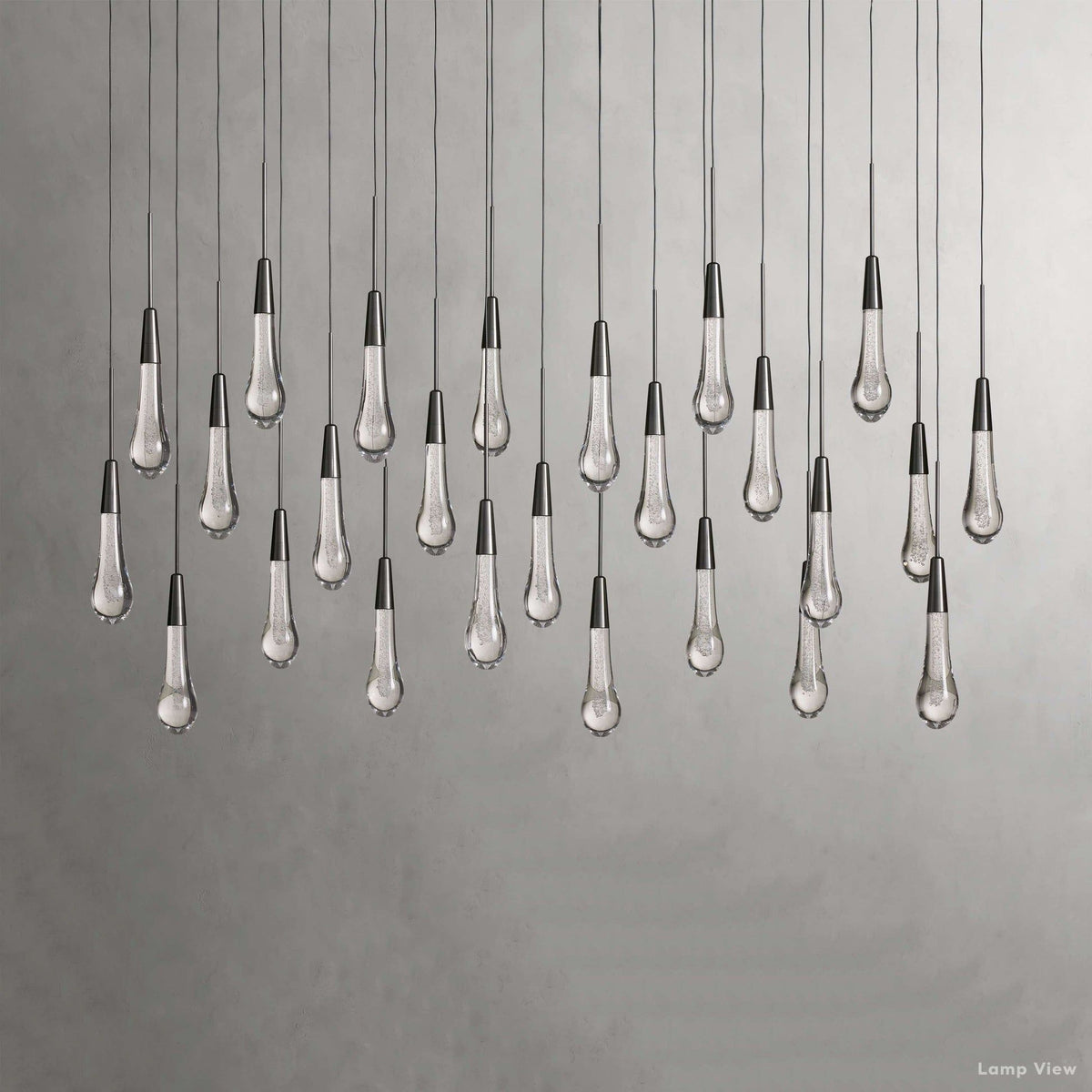 Soltaire Cascading Crystal Linear Chandelier