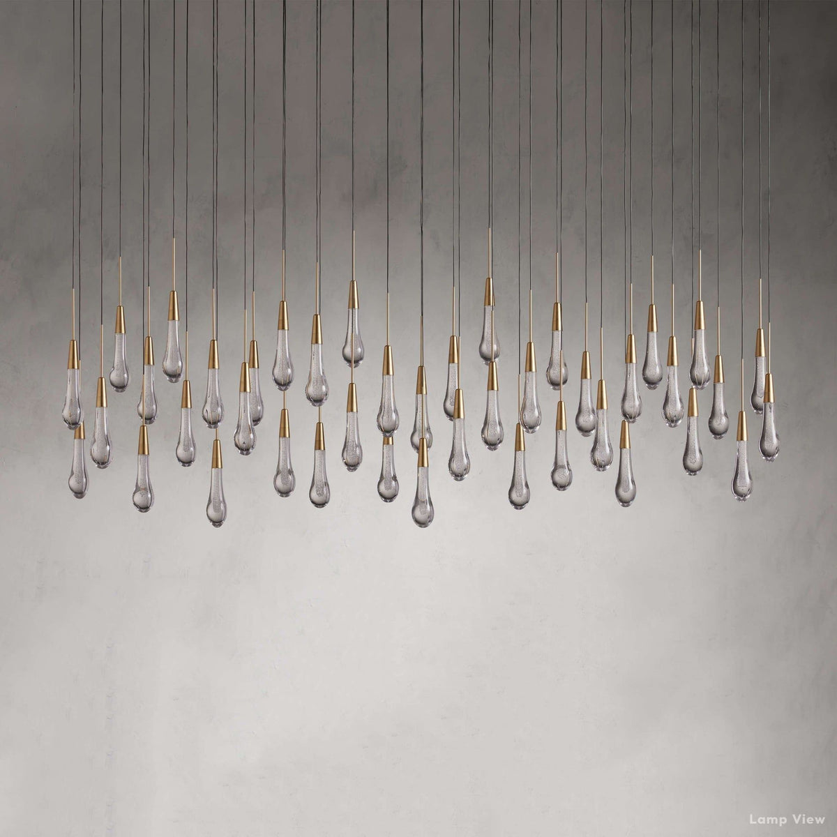 Soltaire Cascading Crystal Linear Chandelier