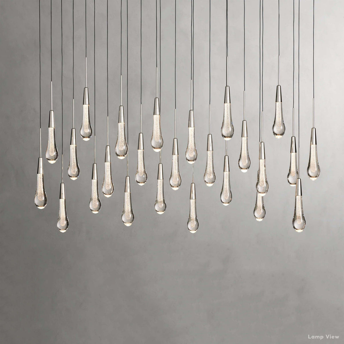 Soltaire Cascading Crystal Linear Chandelier