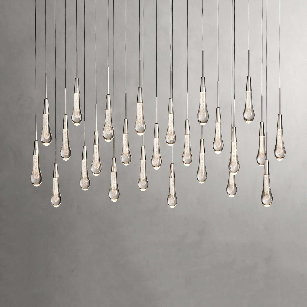 Soltaire Cascading Crystal Linear Chandelier