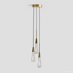 Soltaire Cascading Crystal 3-Light Round Pendant