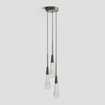 Soltaire Cascading Glass 3-Light Round Pendant
