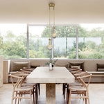 Rain Waterfall Glass Round Chandelier 5"