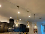 Machinist Glass Cloche Pendant Light