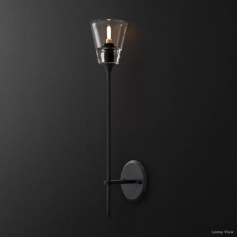 Torche Classic Glass Wall Sconce