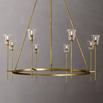 Torche Classic Glass Round Chandelier 46"
