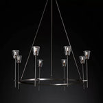 Torche Classic Glass Round Chandelier 46"